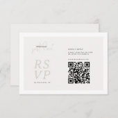 Nothing Fancy Just Love QR-code RSVP Card (正面/裏面)
