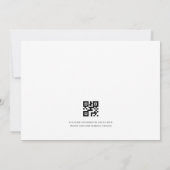 Nothing Fancy Just Love QR Code RSVP Photo Wedding 招待状 (裏面)