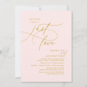 Nothing Fancy, Just Love, Romantic Wedding Dinner 招待状 (正面)