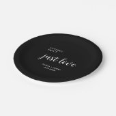 Nothing Fancy Just Love Wedding   ペーパープレート (アングル)