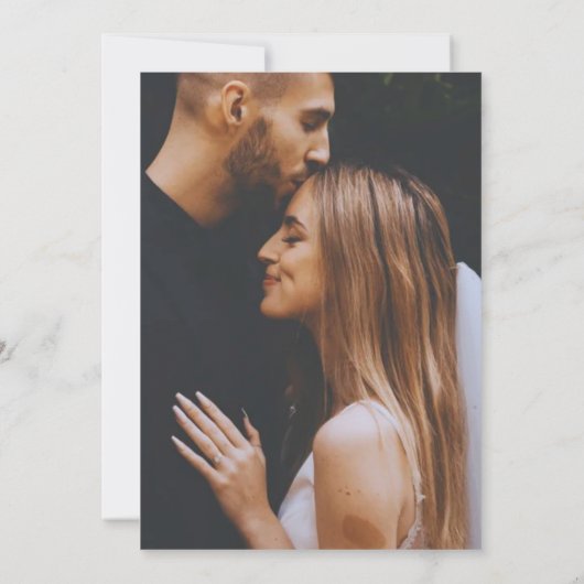 Nothing Fancy Just Love Wedding Reception 招待状 (裏面)