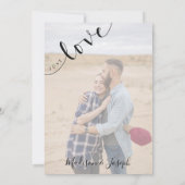 Nothing Fancy Just Love, Wedding, Script, Simple 招待状 (裏面)