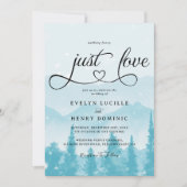 Nothing Fancy Just Love Winter Wedding 招待状 (正面)