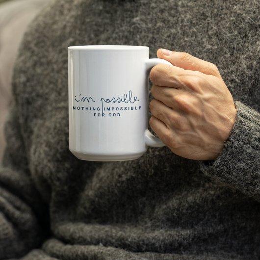 Nothing is Impossible for GOD-IM POSSIBLE コーヒーマグカップ