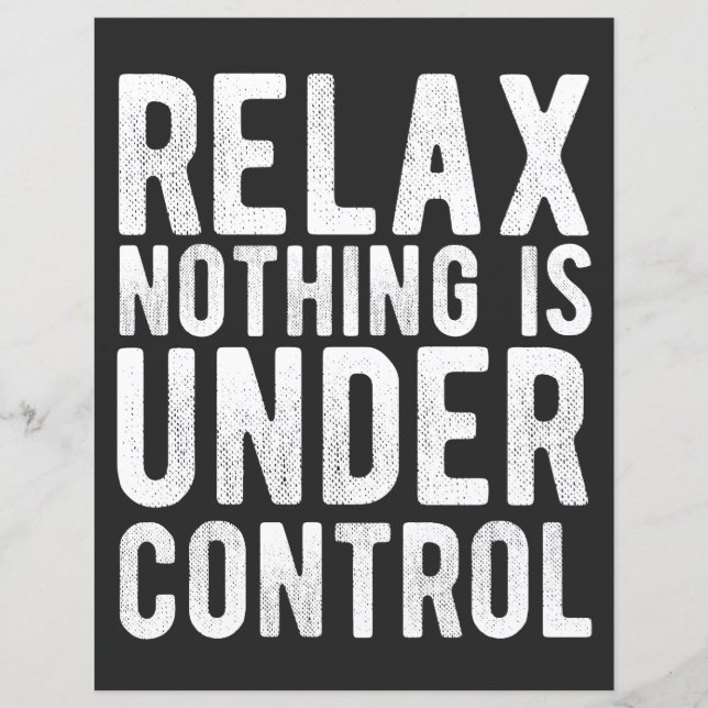nothing is under control (正面)