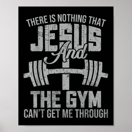 Nothing Jesus And The Gym Christian Workou ポスター (正面)