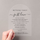 Nothing Just ファンシー Love Arch Wedding Reception アクリル招待状 (インサイチュ (ポータブル))