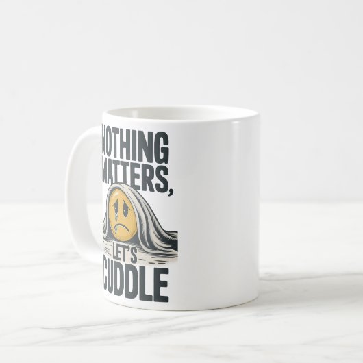 Nothing Matters Let’s Cuddle Mug コーヒーマグカップ (正面左)