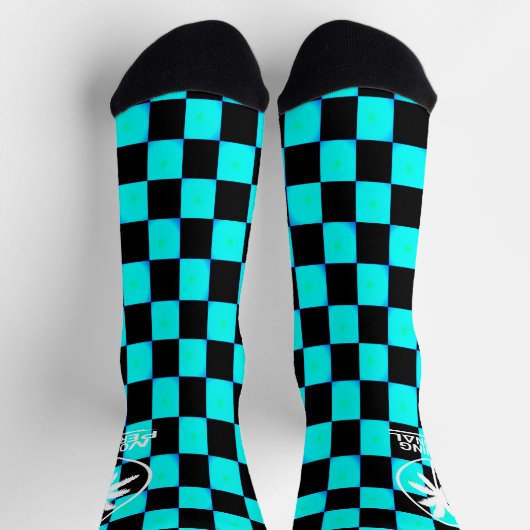 Nothing Personal – グラデーシ市松模様にョンのクルーソックス ソックス (上部)