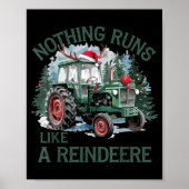 Nothing Runs Like A Reindeer Christmas Tractor Far ポスター (正面)