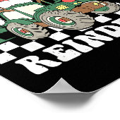 Nothing Runs Like A Reindeer Funny Christmas Famil ポスター (角)