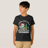 Nothing Runs Like A Reindeer Funny Christmas Famil Tシャツ (正面フル)