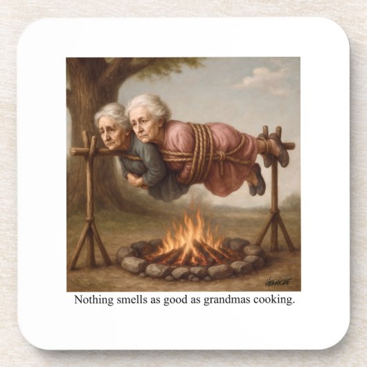 Nothing smells as good as grandmas cooking. コースター (正面)
