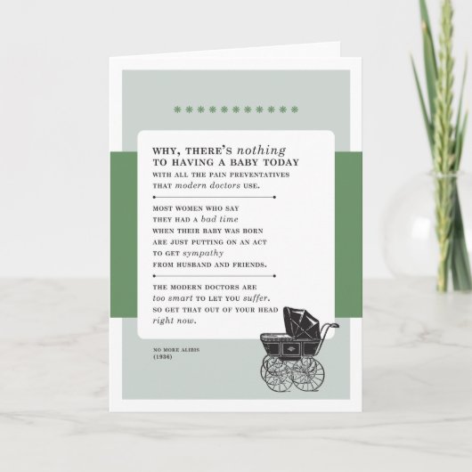 Nothing to Have aベビーヴィンテージBadアドバイス 案内状 (正面)
