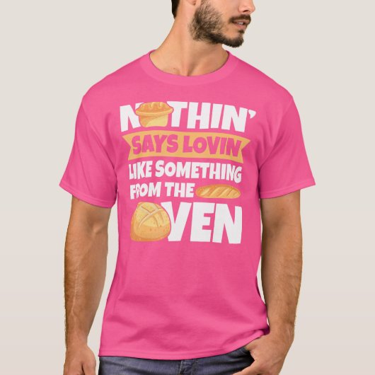 Nothinu2019はLovinu2019をThの何かのように言う Tシャツ (正面)