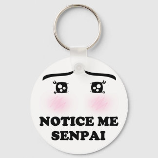 Notice Me Senpai Blashing Anime GirlかわいいSuki キーホルダー