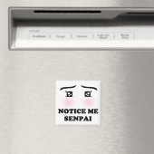 Notice Me Senpai Blashing Anime GirlかわいいSuki マグネット (インサイチュ (食洗機))