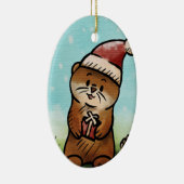 Notice Otis Christmas Oval Ornament セラミックオーナメント (右)