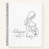 Notizblock Hebamme mit Herz ノートブック (正面)