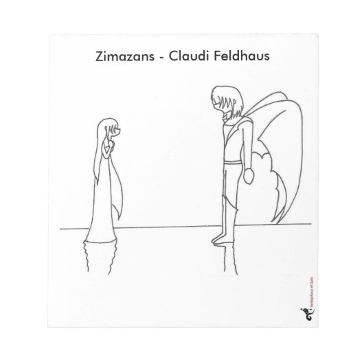 Notizblock mit einer Illustration aus "Zimazans" ノートパッド (正面)