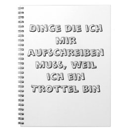 Notizbuch ノートブック