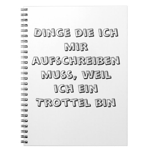Notizbuch ノートブック (正面)