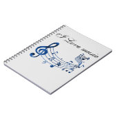 Notizbuch für alle Musikliebhaber! ノートブック (左側)