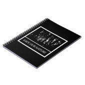 Notizbuch in schwarz/weiß - Thema Naturschutz ノートブック (左側)