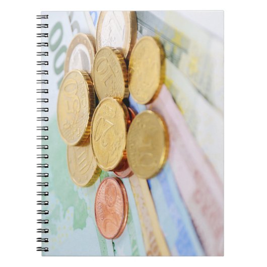 Notizbuch mit Euro Währungsmotiv ノートブック (正面)