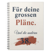 Notizbuch mit Spruch: Grosse Pläne und ... ノートブック (正面)