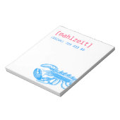 Notizkartenフールのレストラン ノートパッド (回転)