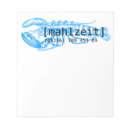 Notizkartenフールのレストラン ノートパッド