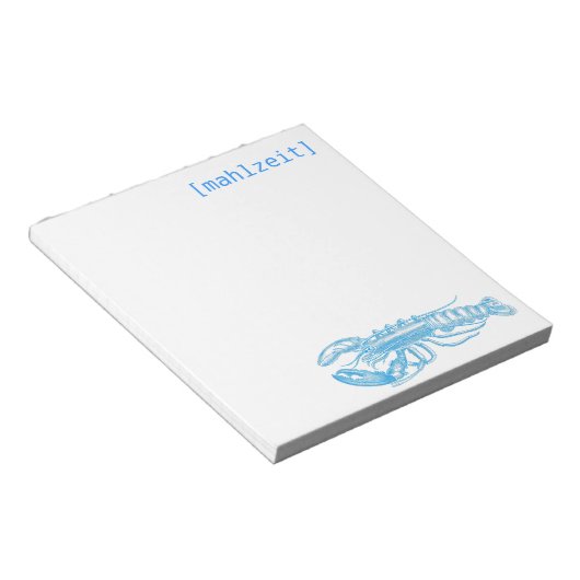 Notizkarten für Restaurants ノートパッド (アングル)