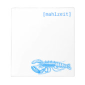 Notizkarten für Restaurants ノートパッド (正面)