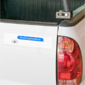 #notmypresidentメッセージ バンパーステッカー (トラック上)