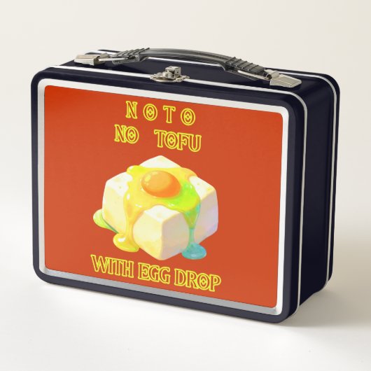 NoTo NO TOFU WITH EGG DROP メタルランチボックス (正面)