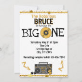 Notorious Big One Hip Hop 1st Birthday 招待状 (正面)
