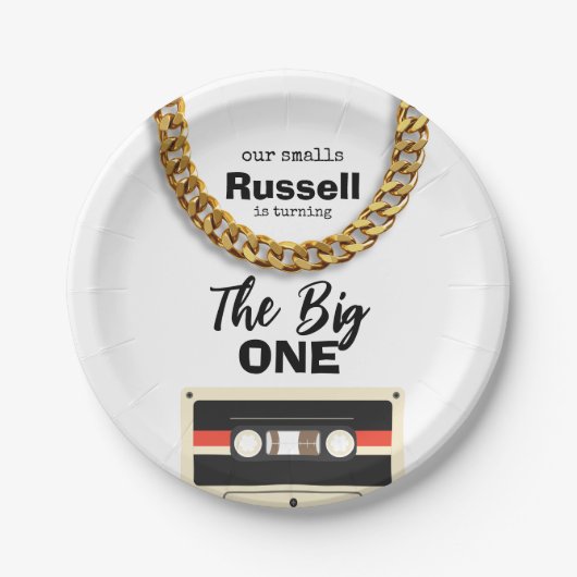 Notorious One 1st Birthday ペーパープレート (正面)