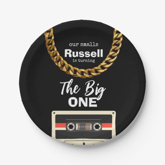 Notorious One 1st Birthday ペーパープレート (正面)