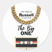 Notorious One 1st Birthday ラウンドシール (正面)