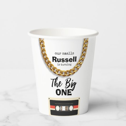Notorious One 1st Birthday 紙コップ (裏面)