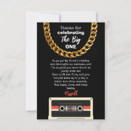 Notorious One 1st Birthday Thank You card サンキューカード