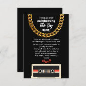 Notorious One 1st Birthday Thank You card サンキューカード (正面/裏面)