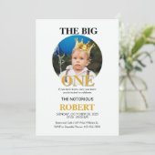 Notorious ONE Gold Crown First Birthday Photo Invi 招待状 (スタンド正面)