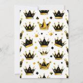 Notorious ONE Gold Crown First Birthday Photo Invi 招待状 (裏面)