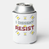 Notorious RBG最高裁判所サポート I Dissent Resist 缶クーラー (缶裏面)