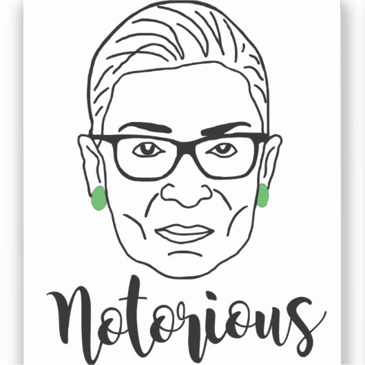 Notorious RBG Mug - Ruth Bader Ginsburg シール (正面)