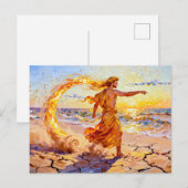 Notos God of the Southern Wind from Greek Mytholog ポストカード (正面/裏面)