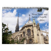 Notre DameおよびSainte-Chapelleのカレンダー2014年 カレンダー (カバー)