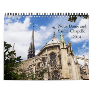 Notre DameおよびSainte-Chapelleのカレンダー2014年 カレンダー